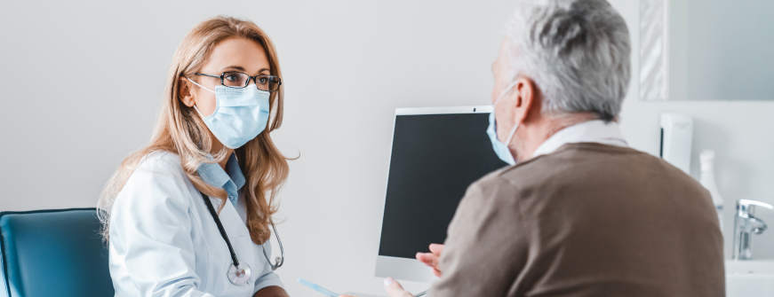 Doctor consulting with cuvitru patient