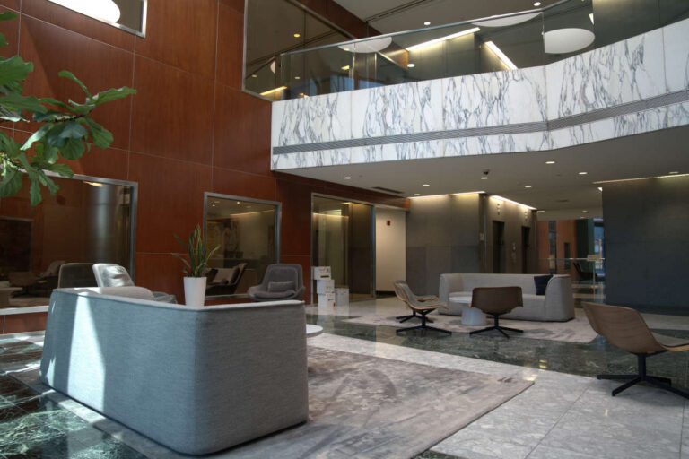 Lobby of AmeriPharma Beverly Hills infusion center